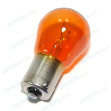 Лампа 12 В 21 Вт 1-контактная смещенный металлический цоколь желтая 10 шт. Osram 7507