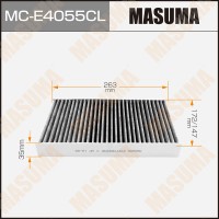 Фильтр салона MASUMA MCE4055CL угольный RENAULT/ MEGANE III/ V1600 08- (1/40)