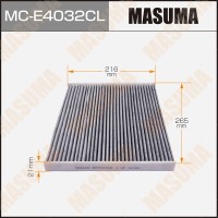 Фильтр салона MASUMA MCE4032CL угольный OPEL/ CORSA/ V1000, V1200, V1300 06- (1/40)