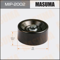 Ролик приводного ремня Nissan Teana (J32) 08-, Murano 08- (VQ35, VQ25) обводной MASUMA MIP-2002