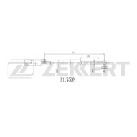 Амортизатор багажника ZEKKERT GF1319 Mazda 626 IV 92-