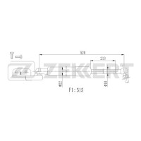 Амортизатор багажника ZEKKERT GF2505 Subaru Forester (SH_) 08-