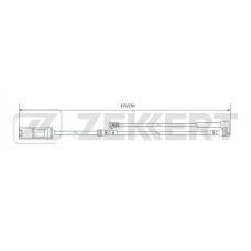 Датчик колодки тормозной ZEKKERT BS8077 BMW 2 (F44, F45, F46) 14-, X2 (F39) 17-, Mini (F54, F56, F60) 14-