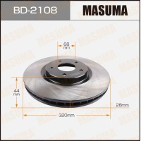 Диск тормозной MASUMA BD2108 front QASHQAI+2/ JJ10E09-[уп.2]