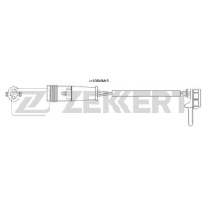 Датчик колодки тормозной ZEKKERT BS8133 MB S-Class (222, 223, 217) 13-, SL (231) 12-