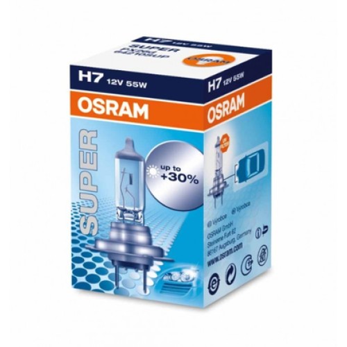 Лампа 12 В H7 55 Вт +30% галогенная Osram