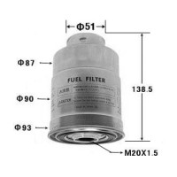 Фильтр топливный VIC FC321 /=FC1001/ 4D65,4D5#,4FB1,4ZB1,4JB1 '83-,4M40T '94-
