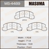 Колодки тормозные Isuzu Elf 81- передние MASUMA MS-4489