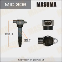 Катушка зажигания Mitsubishi Outlander 03-09 (2.4 4G69) MASUMA MIC-306