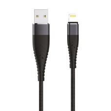 Кабель USB 2.0 lightning Solid 1,2 м 2.1 A черный Olmio
