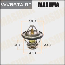 Термостат Toyota Avensis (T250) 03-08, Corolla (E120) 00-07, Chaser, Cresta, Crown (1/2NZFE) MASUMA WV56TA-82