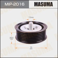 Ролик приводного ремня Nissan Qashqai (J10) 06-, X-Trail (T31) MR18DE,MR20DE,QR25DE обводной Masuma MIP-2016