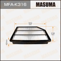 Фильтр воздушный Hyundai iX55 06-14 Masuma MFA-K316