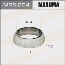 Кольцо глушителя 48.4 x 63.6 x 17 MASUMA MOS204