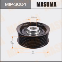Ролик приводного ремня Mitsubishi Pajero 99- (6B31,6G72,6G74,6G75,8A80) обводной Masuma MIP-3004