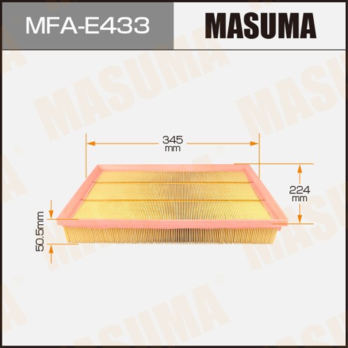 Фильтр воздушный MASUMA MFAE433 LHD AUDI/ A3 03- (1/20)