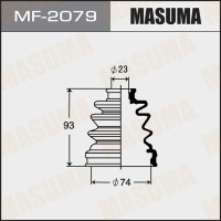 Пыльник ШРУС Subaru Impreza 04-14, Legacy 12- внутренний 74 x 93 x 23 MASUMA MF-2079