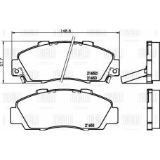 Колодки тормозные Honda CR-V (95-) диск. перед. (PF 2303)
