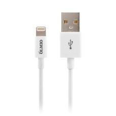 Кабель MFI USB 2.0 Apple iPhone/iPod/iPad с разъемом 8pin 1 м белый Olmio 038903