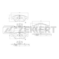 Колодки тормозные Renault Duster 10-, Fluence 10-, Megane I передние дисковые (GDB1789) Zekkert BS-2800