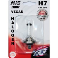 Лампа 12 В H7 55 Вт галогенная Vegas AVS блистер A78483S