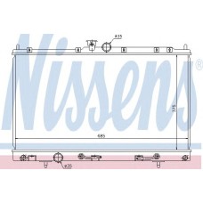 Радиатор NISSENS 62894 Mitsubishi Lancer 1.3/1.6/2.0 03-