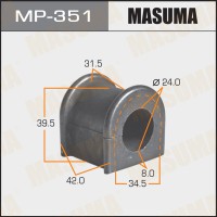 Втулка стабилизатора Toyota Land Cruiser (J100) 98-07 заднего D=24 MASUMA MP-351