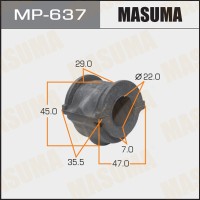 Втулка стабилизатора Nissan Primera (P12) 02-07, Maxima 00-06, Cefiro 98-03 переднего D=22 MASUMA MP-637