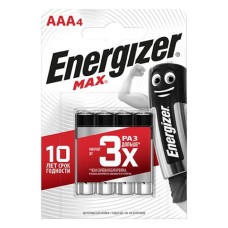 Батарейка LR03 Energizer (AAA-мизинчиковые) 4 шт. Max