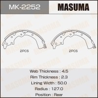Колодки тормозные MASUMA MK-2252 барабанные R-1022