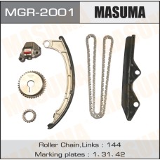 Комплект цепи ГРМ Nissan Micra (K12) 03-11, Note 06- (CG10DE, CG12DE, CGA3DE, CR12DE, CR14DE) MASUMA MGR-2001