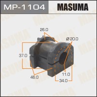 Втулка стабилизатора Mitsubishi Lancer (CY) 07- переднего D=20 MASUMA MP-1104