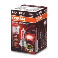 Лампа 12 В H7 55 Вт +100% Night Breaker Silver галогенная Osram