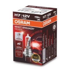 Лампа 12 В H7 55 Вт +100% Night Breaker Silver галогенная Osram