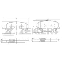 Колодки тормозные Toyota RAV 4 (A20) 00- передние дисковые (GDB3251) Zekkert BS-2701