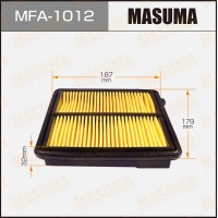 Фильтр воздушный Honda Civic 06- 1,3 Hybrid, LDA2 MASUMA MFA-1012