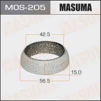 Кольцо глушителя 42.5 x 56.5 x 15 MASUMA MOS205