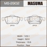 Колодки тормозные MASUMA MS2902 44060-BA00F
