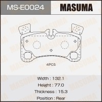 Колодки тормозные MASUMA MSE0024 7L0698451C,7L0698451D,7L0698451E,7L0698451F