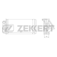 Радиатор печки ZEKKERT MK5036 Fiat Palio (178) 02-, Siena (178_) 00-