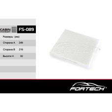 Фильтр салона VAG Fabia 99-10, Roomster 06-10, Polo 01-09 Fortech FS-089