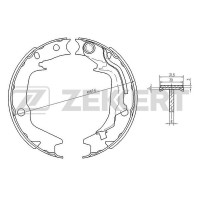Колодки тормозные Hyundai Getz (TB) 02-, Sonata III-VI 98- задние барабанные (GS8782) Zekkert BK-4442