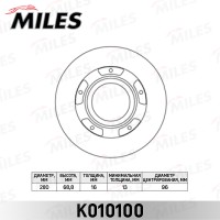 Диск тормозной Ford Transit 2.2-2.4 TDCI 06- задний (+ABS) Miles K010100