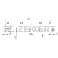 Амортизатор багажника ZEKKERT GF1792 Hyundai Getz 02-