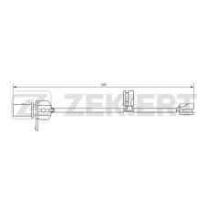 Датчик колодки тормозной ZEKKERT BS8078 Audi A6 IV 10-, A7 15-, Q5 14-