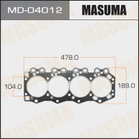 Прокладка ГБЦ Mazda SL (графит-эластомер) H=1,60 Masuma MD-04012